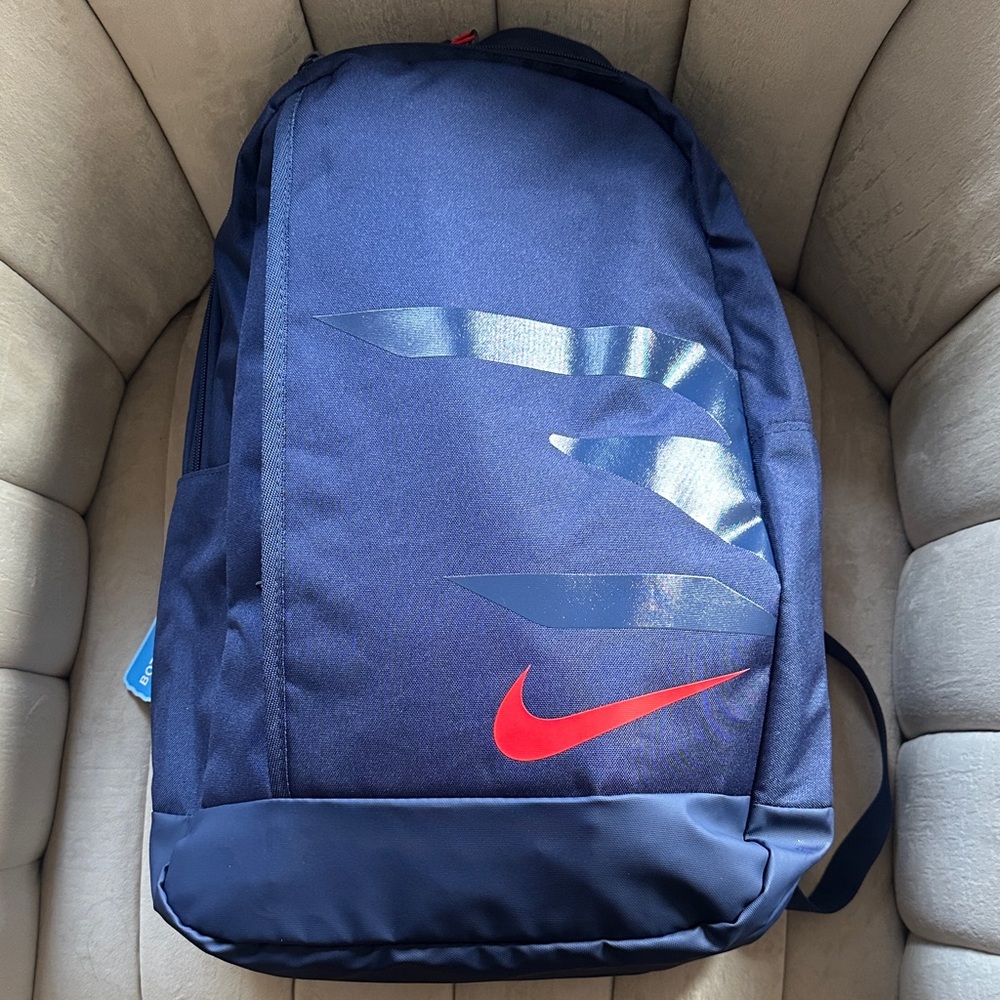 Nike Men's Navy and Red Backpack